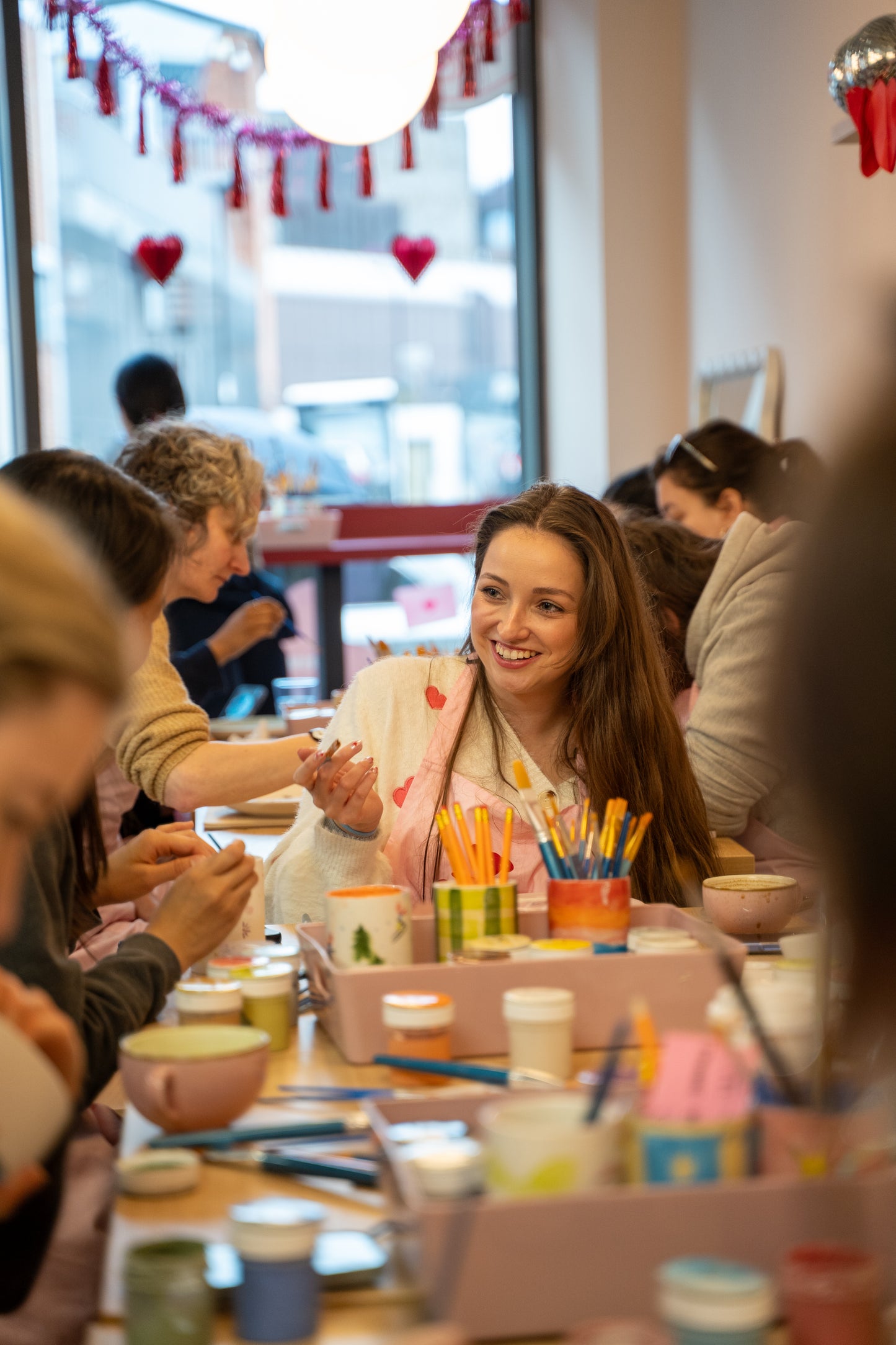 London Lonely Girls Club Autumn Pottery Painting Night