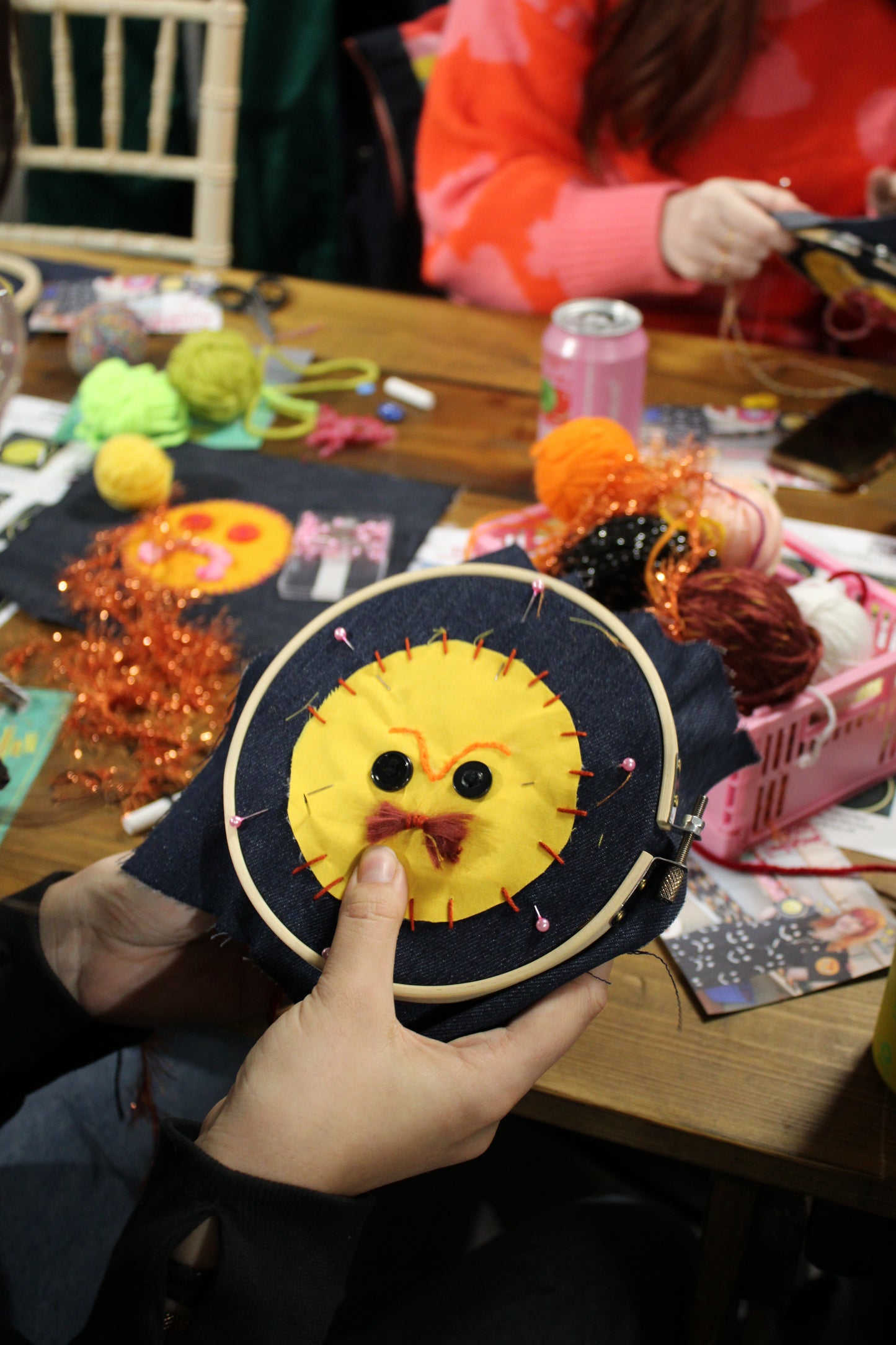 London Lonely Girls Club Embroidery Workshop with Ashley Knight