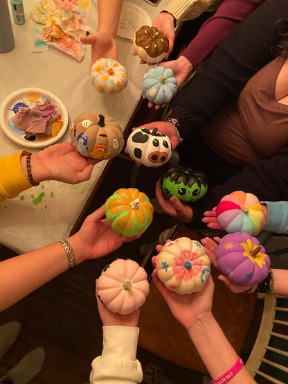 Birmingham Lonely Girls Club Pumpkin Painting Afternoon