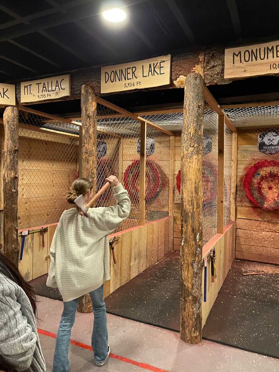 Nottingham Lonely Girls Club Axe Throwing Night