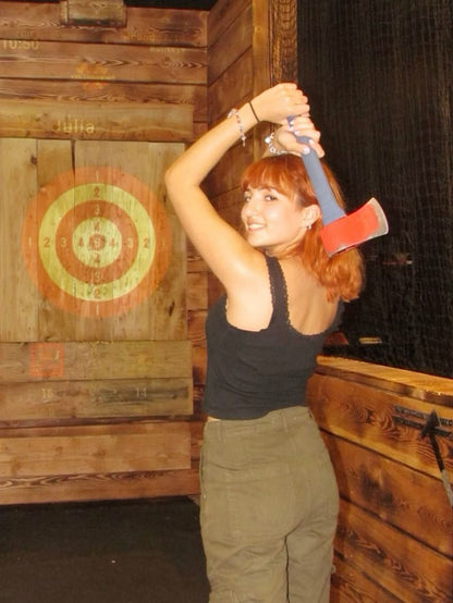 Nottingham Lonely Girls Club Axe Throwing Night