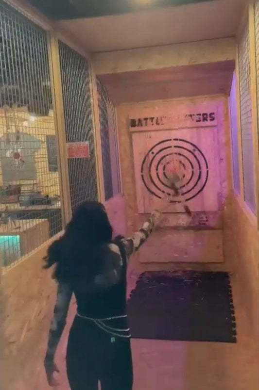 Nottingham Lonely Girls Club Axe Throwing Afternoon