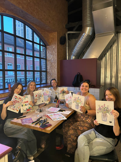 London Lonely Girls Club Christmas Colouring Night