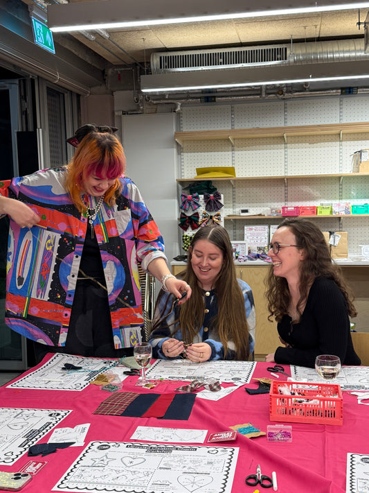 London Lonely Girls Club Mental Health Embroidery Workshop with Ashley Knight