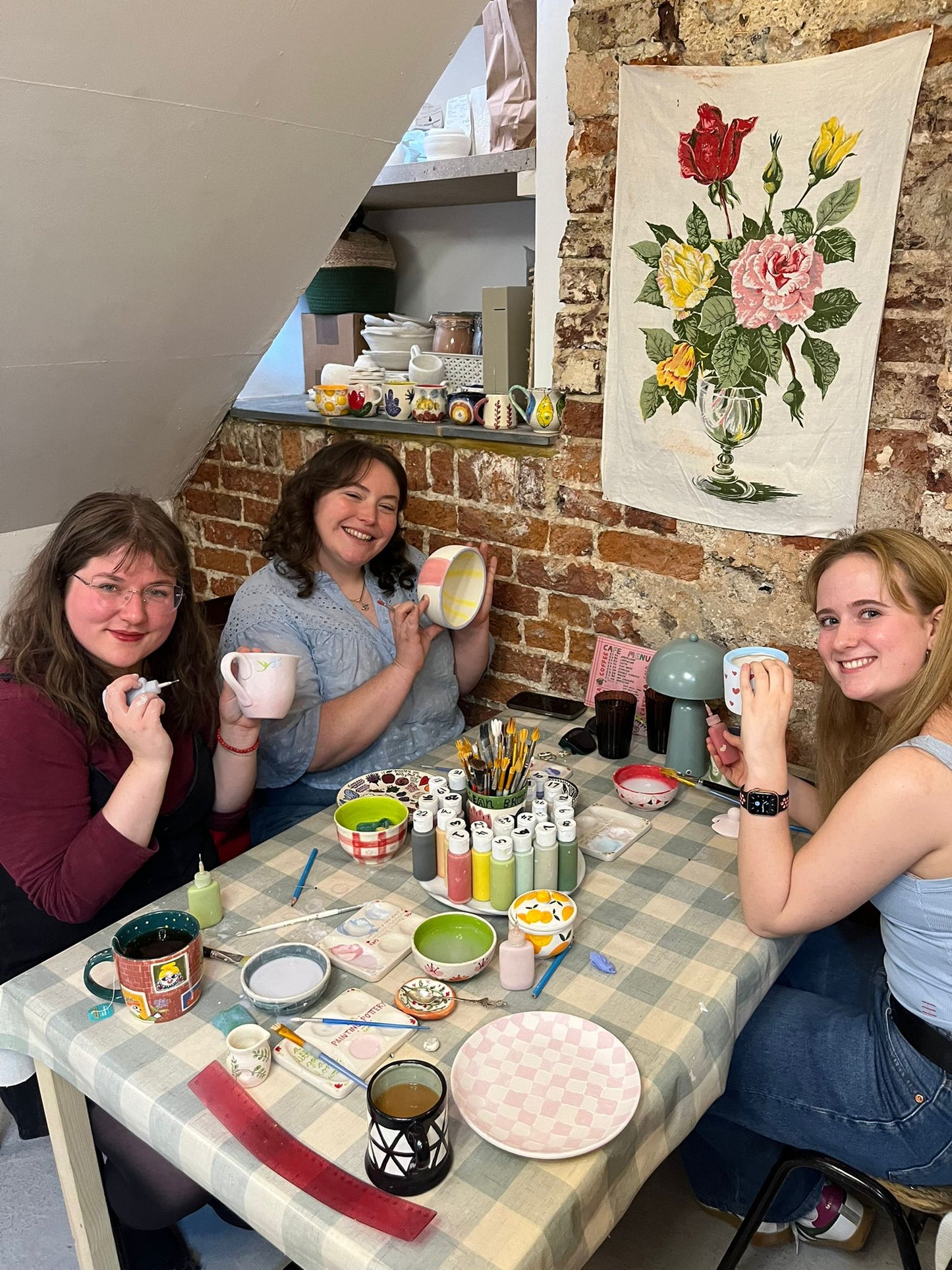 York Lonely Girls Club Pottery Painting Afternoon