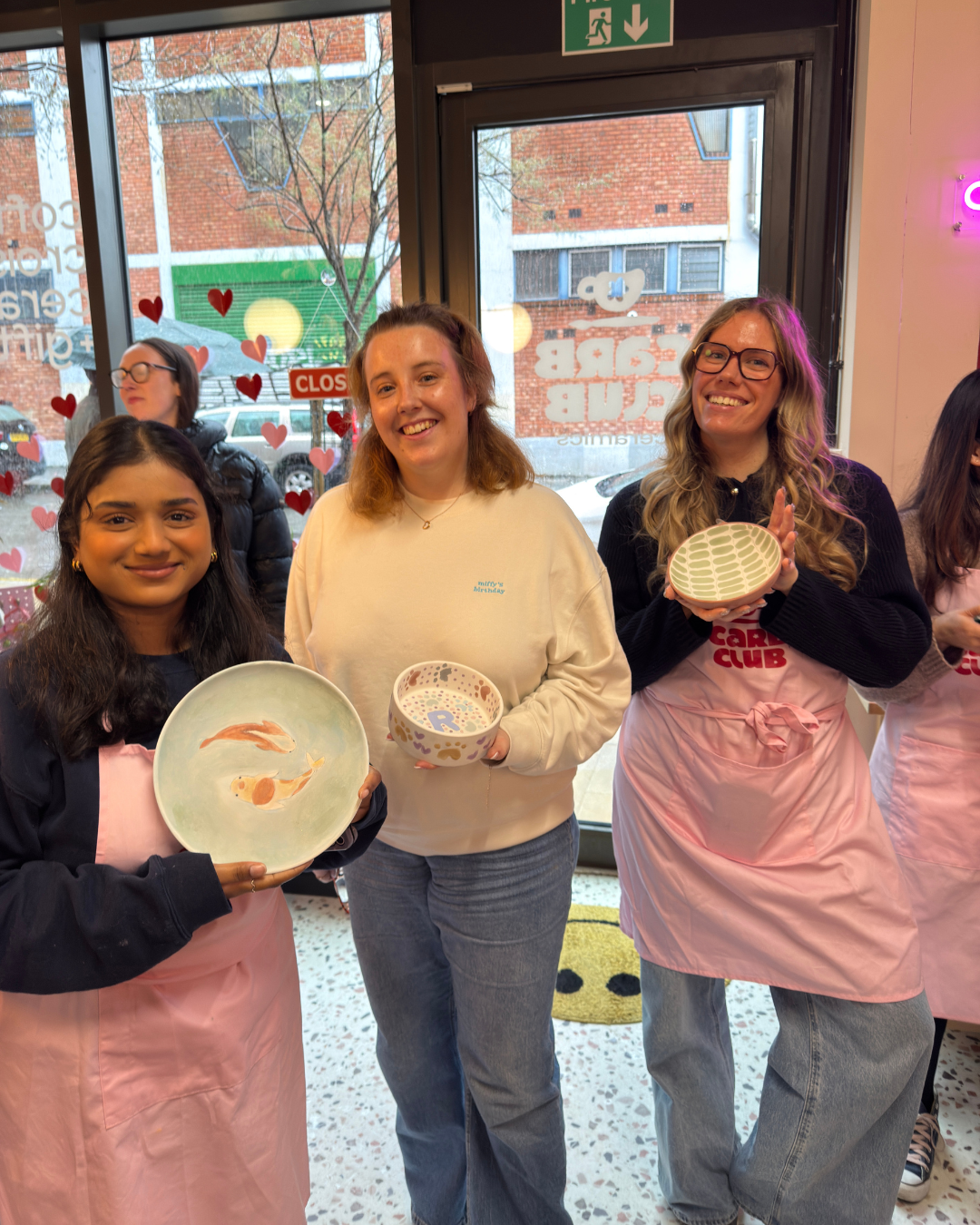 London Lonely Girls Club Autumn Pottery Painting Night