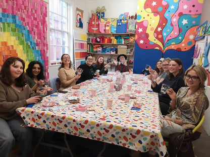 Nottingham Lonely Girls Club Christmas Candle Making Workshop with Yasmin Cousins